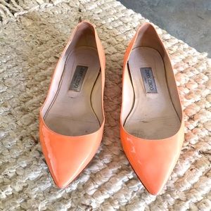 Jimmy Choo Pointy Peach Flats